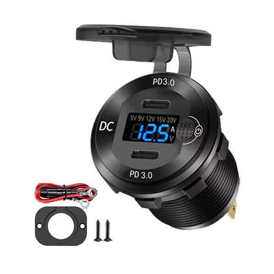 Stable Charging Dual PD 3.0 USB Car Charger With Voltage Monitoring