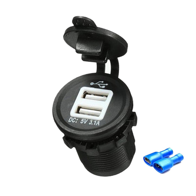 kaufen Naylon-Auto-Ladegerät Dual USB-A 3.1A Online-Herstellung