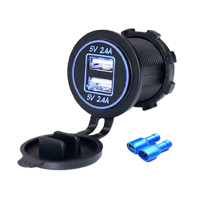 kupować Gniazdo 12V Podwójne USB-A 4.8A do samochodu, kampera, łodzi produkcja online