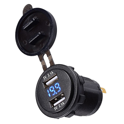 comprar Adaptador de cargador rápido para coche USB dual QC3.0 Fabricación en línea
