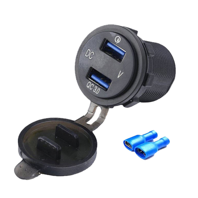 kaufen Smart Display Dual QC Kfz-Ladegerät 18W Schnellladung Online-Herstellung