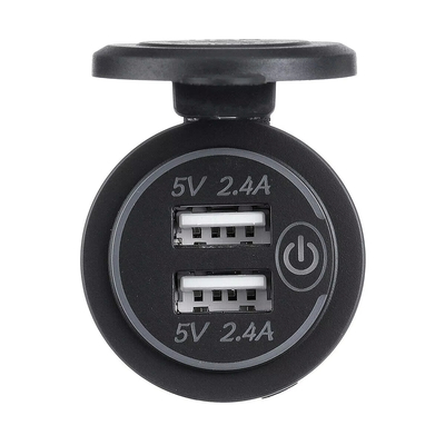 kupować Dotknij Smart Dual USB Port Car Charger Socket produkcja online