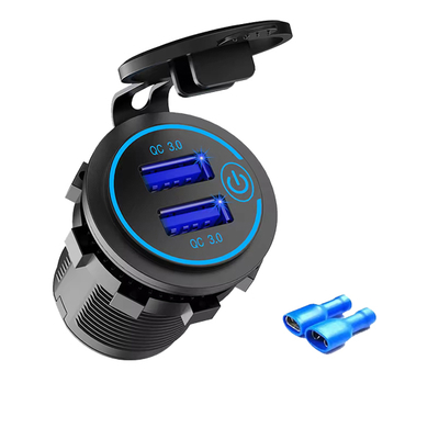 kopen Slimme dubbele USB-poort autolader socket online vervaardiging