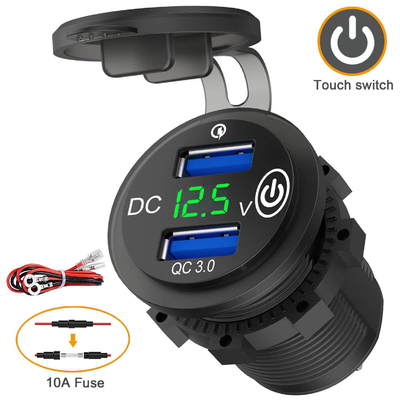 comprare Caricabatterie per auto doppia carica rapida 18W fabbricazione online