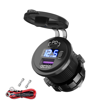 comprar IP65 QC3.0 Carregador de carro USB à prova d'água 5V 2.4A Para Carro Boat Bus Golf Motorcycle Fabricação em linha