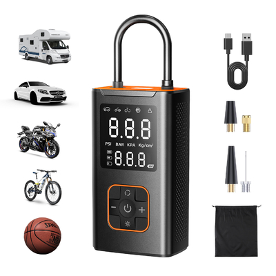 kaufen Tragbare Luftkompressor 4000 Mah 150PSI Kabellose Luftpumpe 5X schneller Reifen aufblaser mit leistungsstarker Batterie für Autoreifen 5X schneller tragbar Online-Herstellung