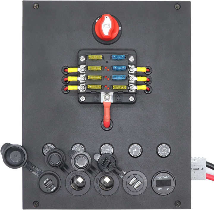 12/24V 50A Kemping Battery Control Box For Car RV Truck 4WD Caravan