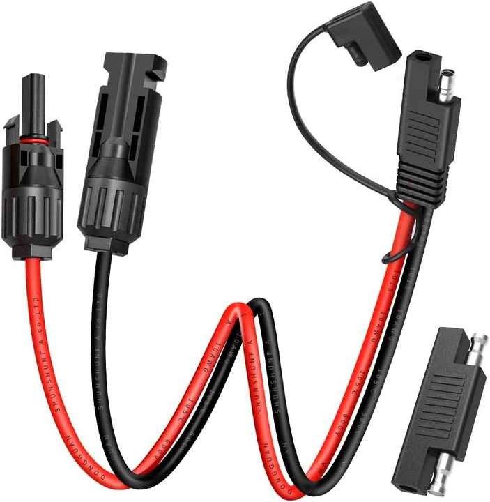10AWG SAE Connector PV Solar Panel Extension Cable Wiring Harness For RV Battery