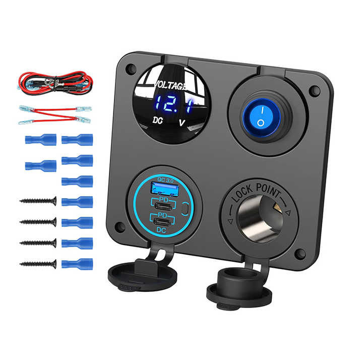 Wodaodporny Dual PD QC3.0 90W Ładowarka do samochodu