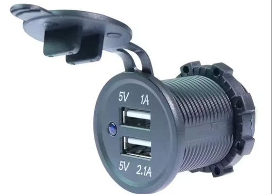 Dual USB-A Socket 3.1A Waterproof 12/24v USB Car Charger